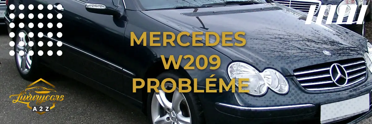 Mercedes W209 Probléme